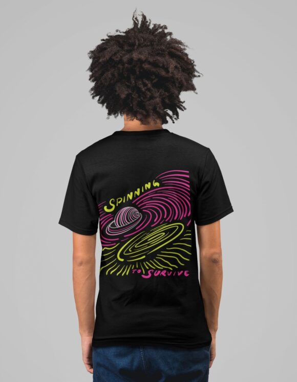 SPINNING TO SURVIVE T-SHIRT - Image 5