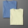 PACK OF 2-TSHIRTS - PETROL BLUE, CREAM
