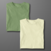 PACK OF 2-TSHIRTS - KHAKI, CREAM