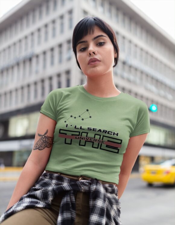 SEARCH THE UNIVERSE TYPOGRAPHY CROP T-SHIRT - Image 6